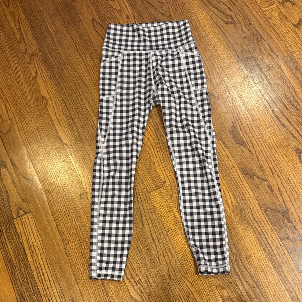 X by Gottex Monochrome Gingham Leggings